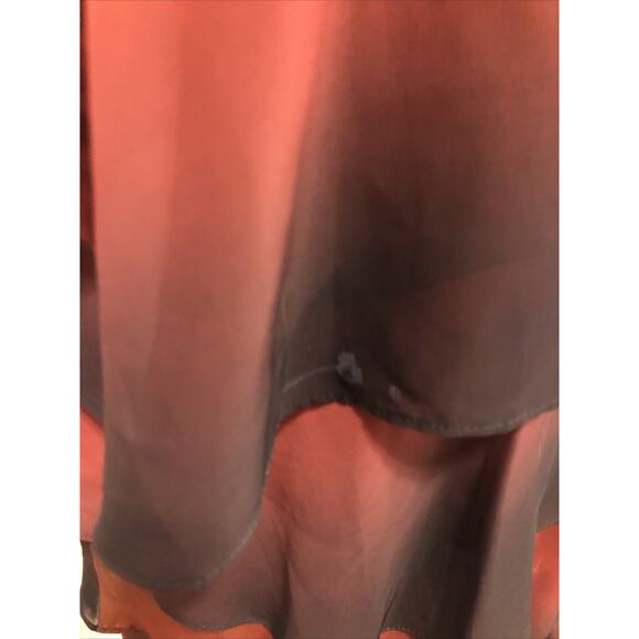 Signature By Robbie Bee Woman 18W Dress Scoop Neck Burgundy Boho Preppy Layered - Picture 5 of 8